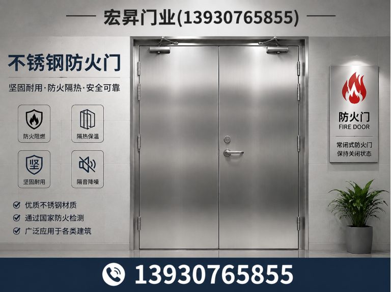 新华区不锈钢防火门展示图